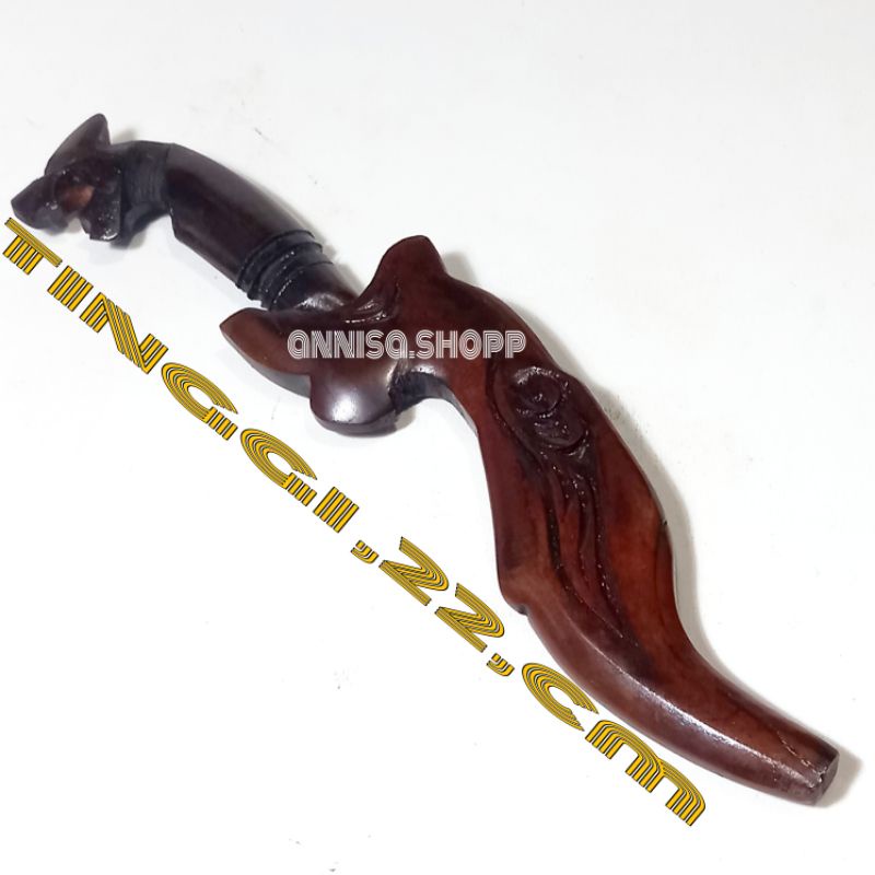 kujang siliwangi kayu ukir ukuran kecil