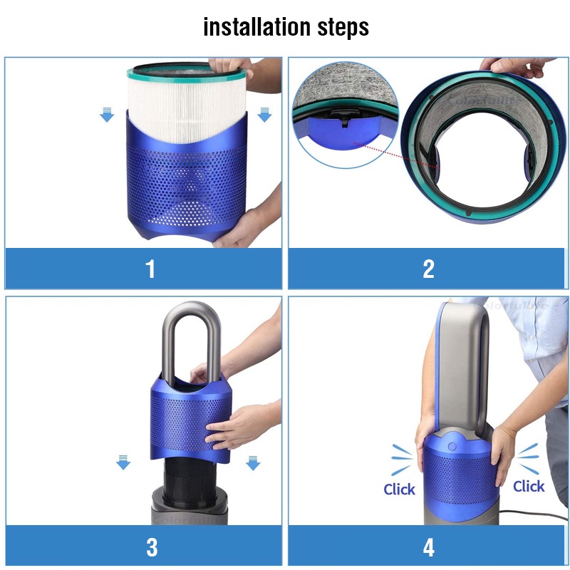 Filter Pembersih Udara Pengganti Untuk Dyson HP00 HP01 HP02 HP03 DP01 DP03