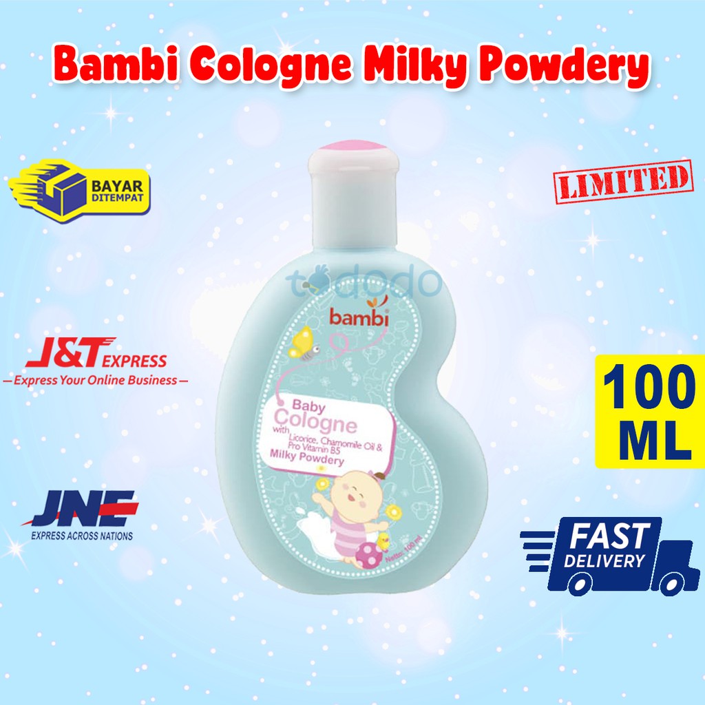 Bambi Cologne Milky Powdery - Cologne Bayi