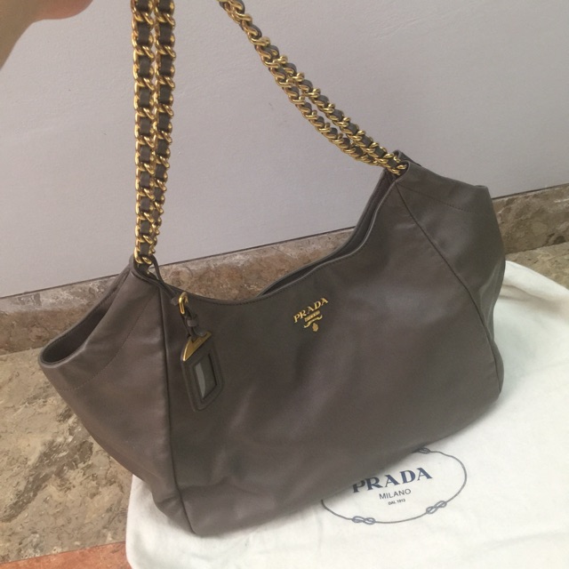 Prada Bag Coklat Original ( Preloved )