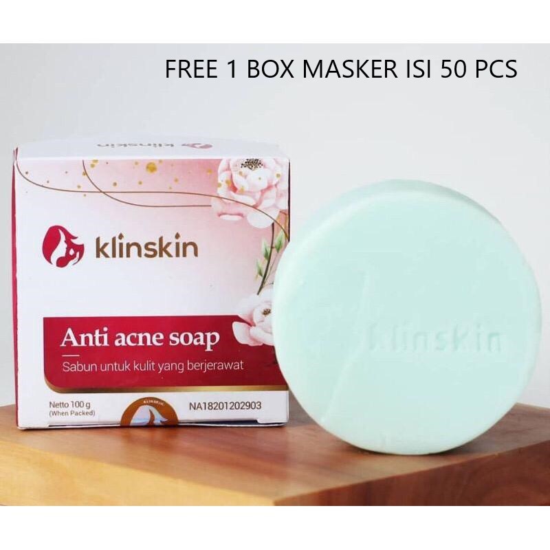 KLINSKIN ACNE SOAP SABUN WAJAH ACNE BPOM