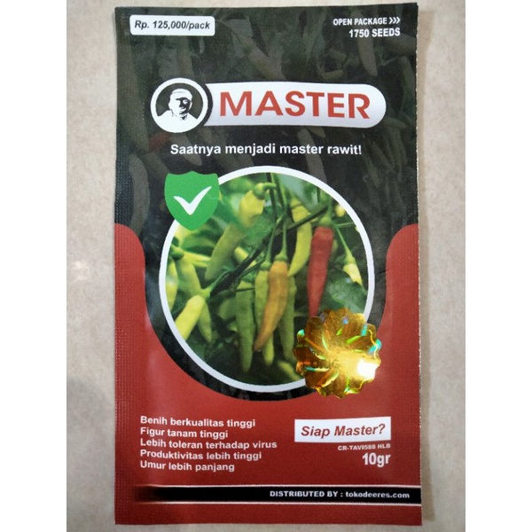 Benih Cabe Rawit MASTER 10 Gram - Bibit Cabai MASTER - Crm Shypoon sypon Shipon sipon kaliber new ma