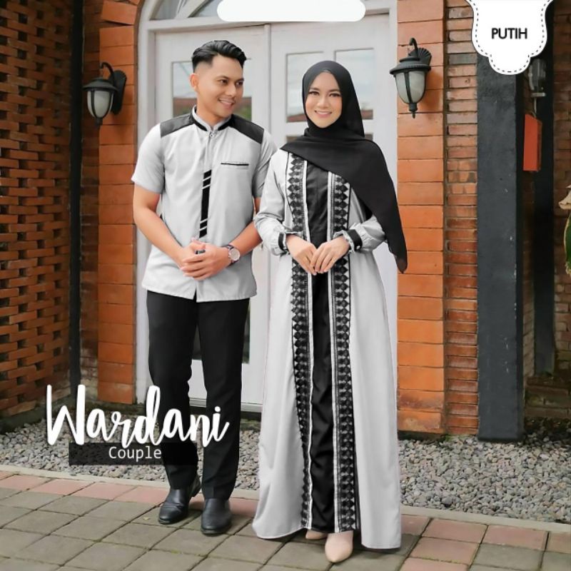 Gamis couple WARDANI /Sarimbit Idul Fitri Keluarga /Gamis Couple lebaran 2022 / gamis couple terbaru
