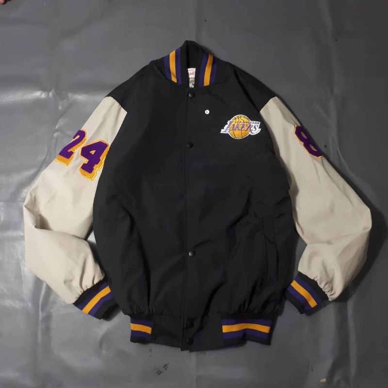 jaket bomber varsity Lakers