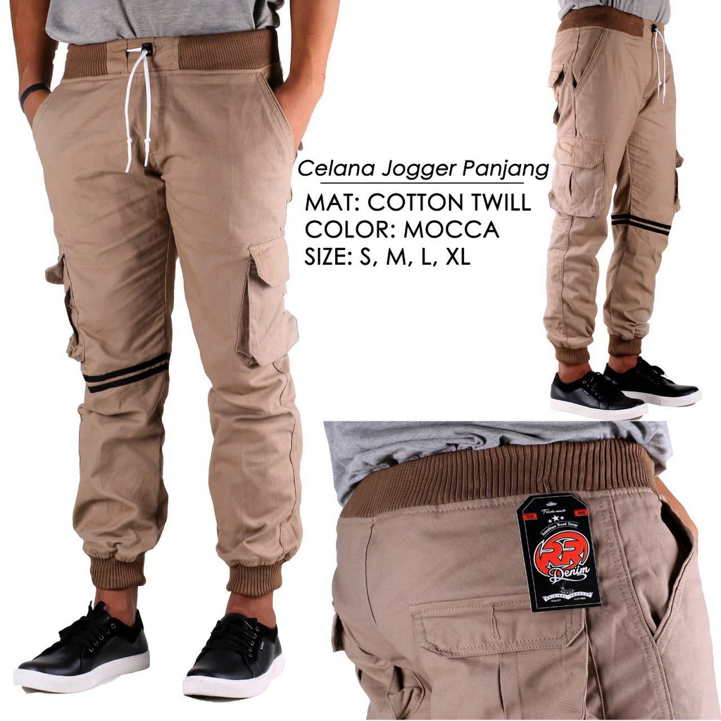 CELANA JOGGER LIST PAKAIAN PRIA/BAWAHAN - Celana joger jogger cargo pria list camo Premium