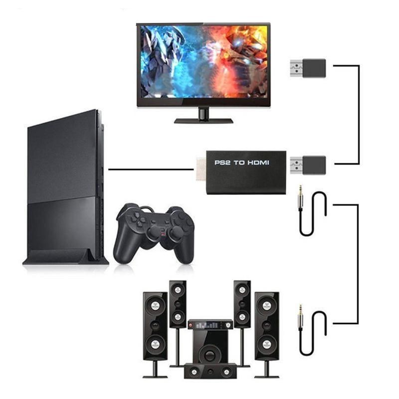 Ready Converter PS2 Ke TV LED LCD HDV G300 PS2 to HDMI 480i 480p 576i Audio Video Adapter For to COD