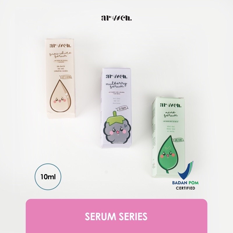 Arvven serum wajah face serum mulberry / snow white serum / acne serum arven