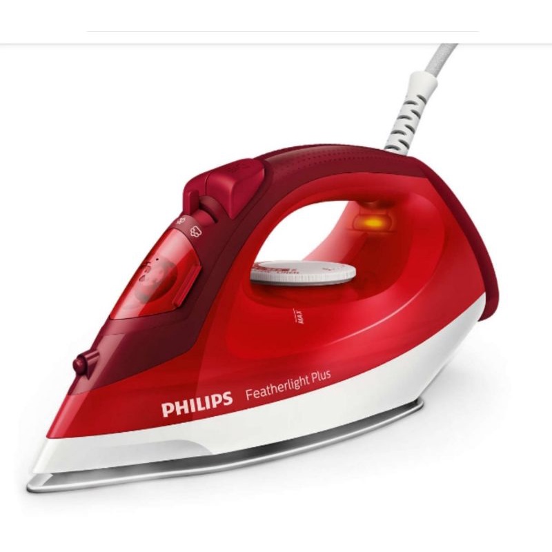 PHILIPS Setrika Listrik Uap/ Steam Iron Terbaru Anti Lengket GC1424/45 800Watt Red