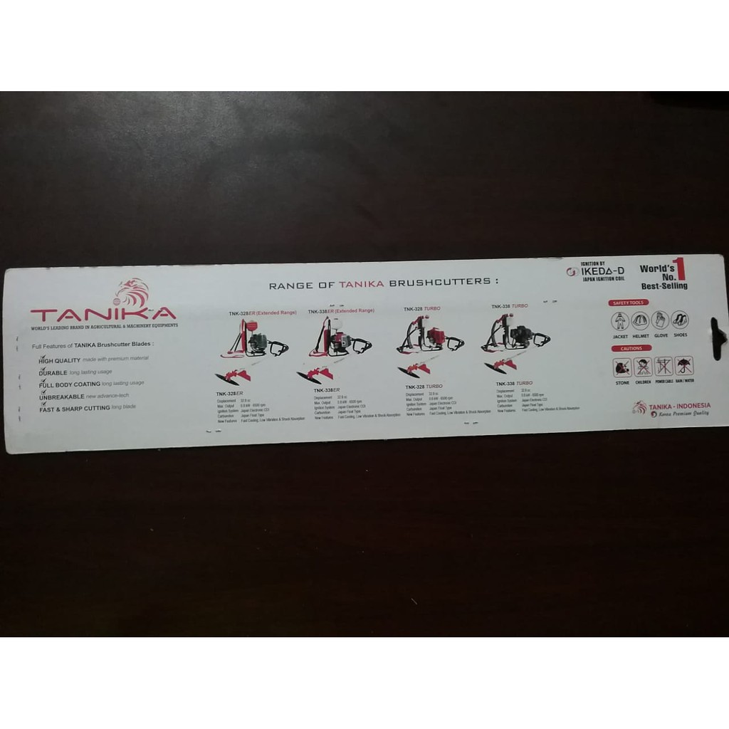 PROMO !! Pisau Potong Rumput Tanika Made in Japan (410mm x 25.4mm x 70mm)