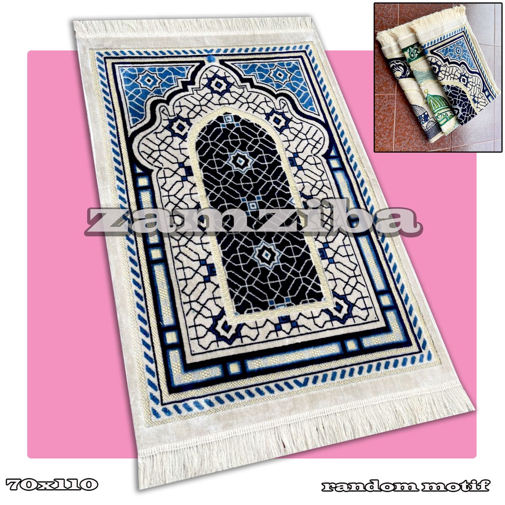 Jual Sajadah Turki Dewasa Ukuran Dewasa 70x110 Cm Tebal Lembut ...