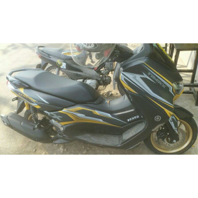 Decal Nmax New Hitam Garisan Gold Nmax 2020
