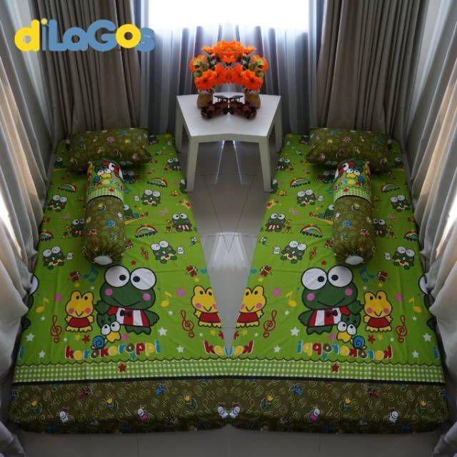 Sarung Kasur Busa Resleting Karakter Kartun Uk 90 X 200 X 15m