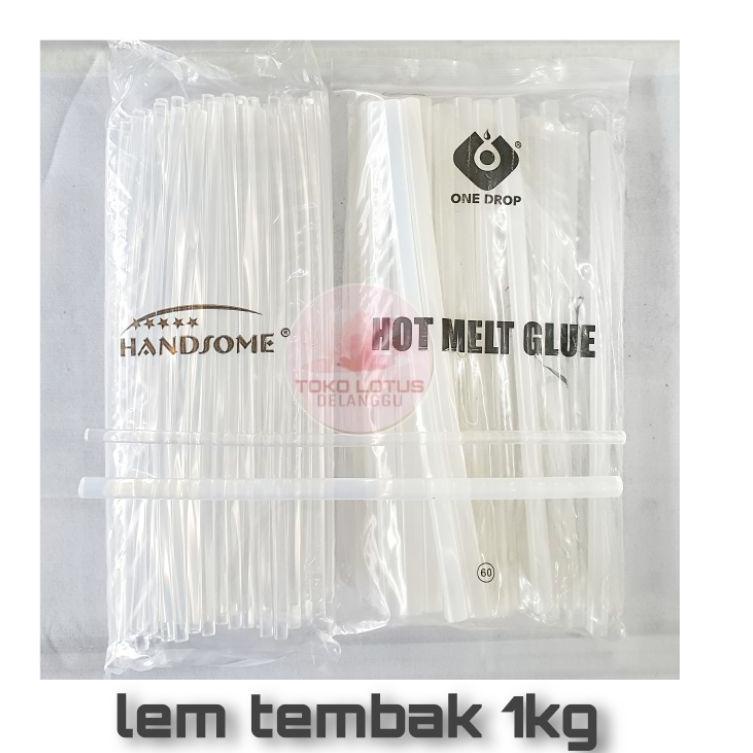 

Muraaaahh.. Isi lem tembak 1KG KILOAN / refill lem lilin / glue gun kecil / lem bakar panjang 30cm (1kg +/- 96 biji lem kecil)