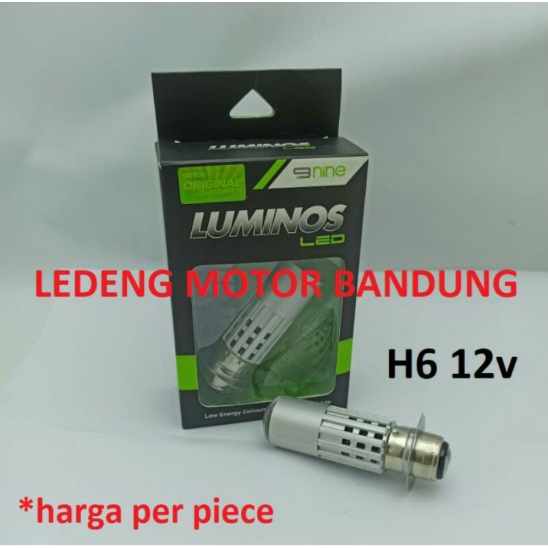 Headlamp Led H6 LS1 Luminos Mini Lensa Projie Lampu Depan Motor
