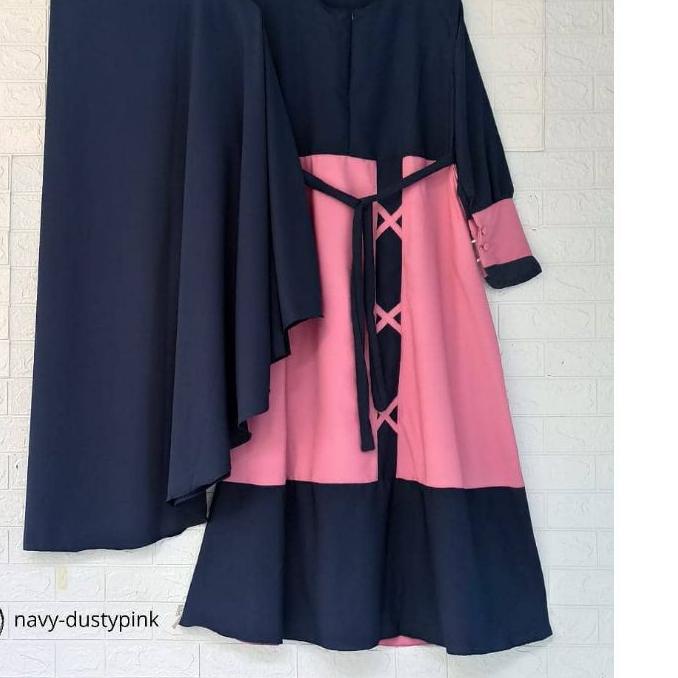 ◘ Ns FC Najibah gamis syar'i asdf Zaida gamis set hijab ukuran jumbo L XXL 4XL ld up 140 gamis syar'