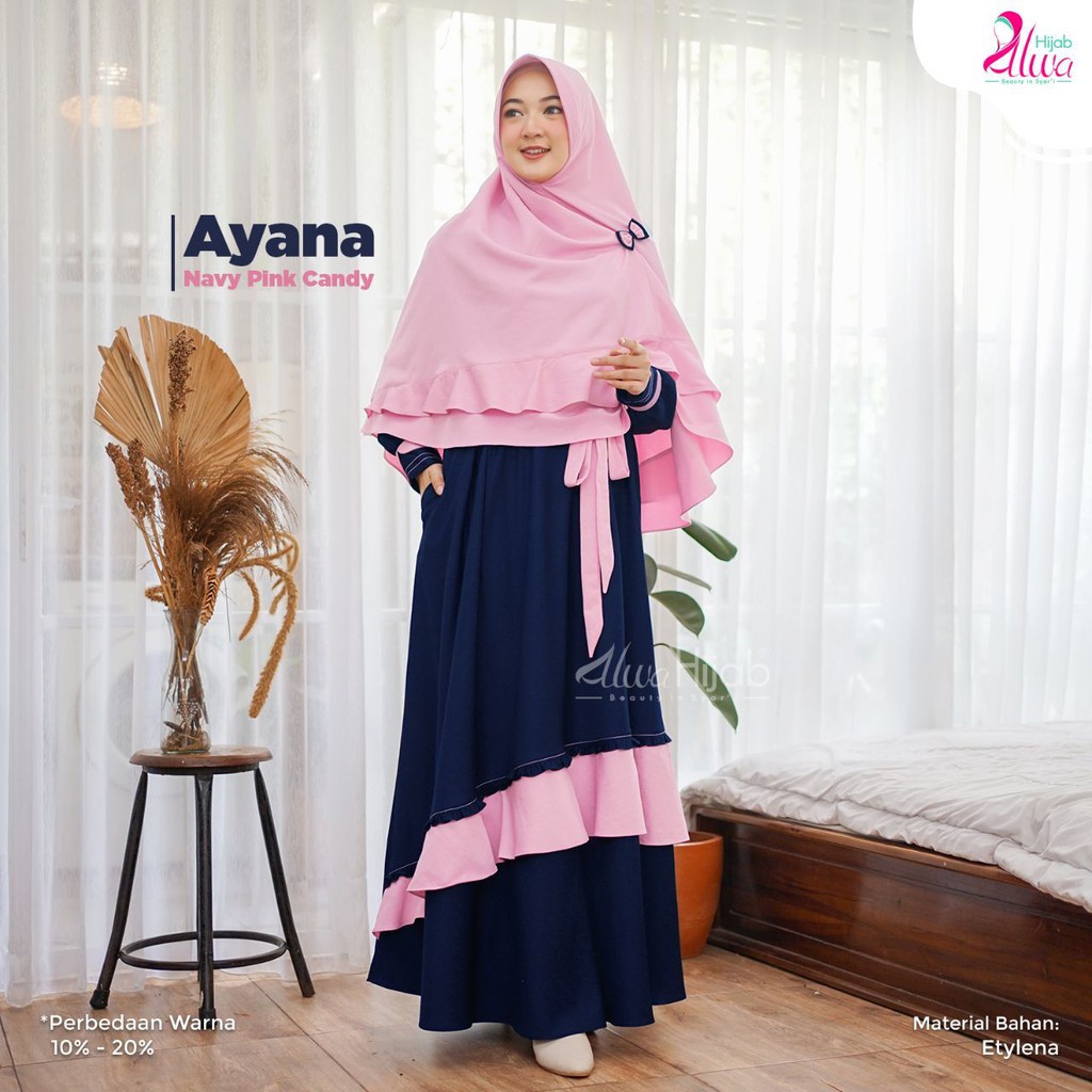 Gamis Ayana Set Original by ALWA hijab - Gamis Remaja Terlaris 2020