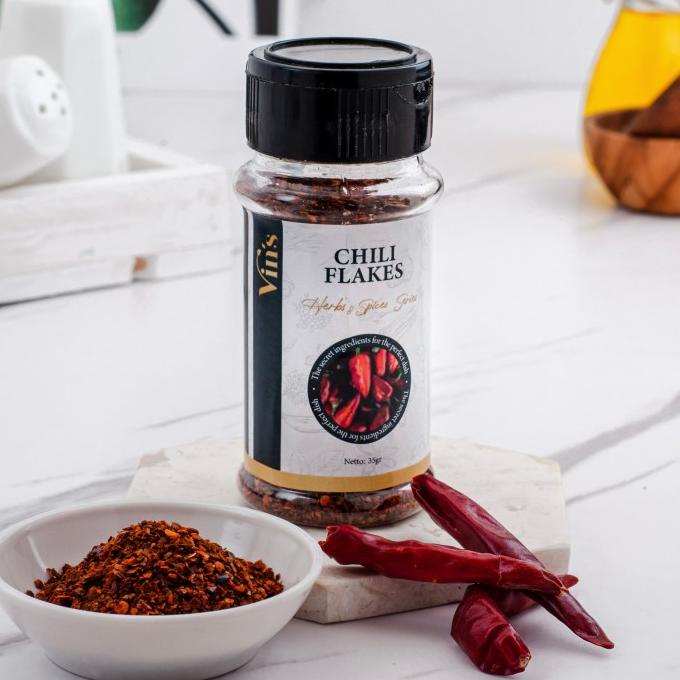 

CHILI FLAKES PREMIUM / REMPAH CABE CABAI BUBUK KASAR PREMIUM VINS