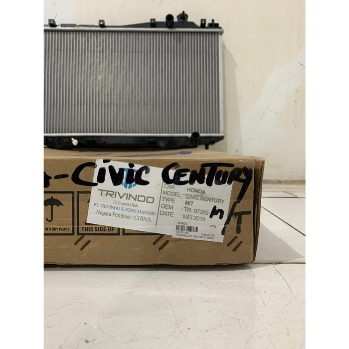 Radiator assy Honda Civic Century 2001-2005 Manual MT TR-87069 Trivindo