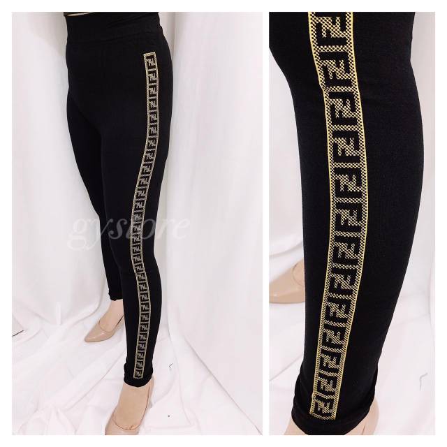PREMIUM Celana Legging Wanita Import FF Voil Fit to S-XXL