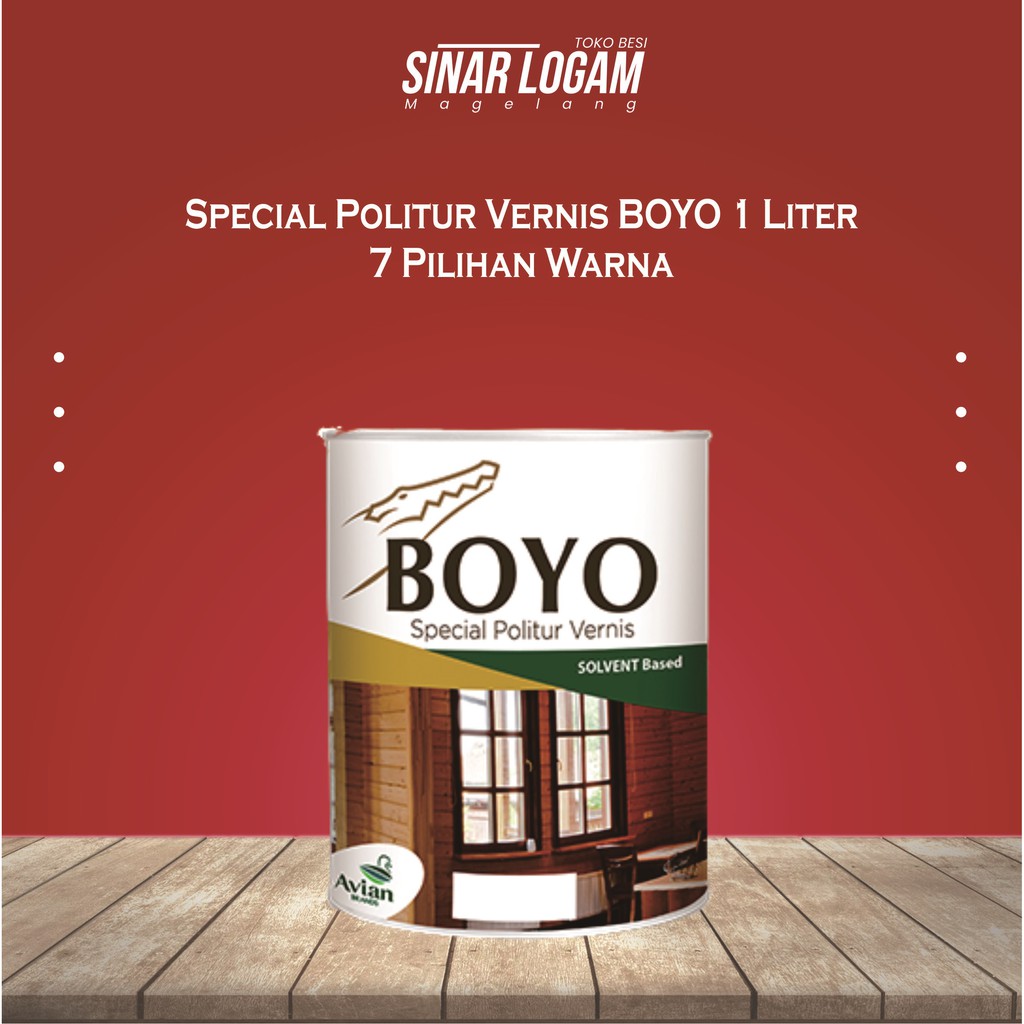 Politur Vernis Boyo Special Avian 1 Kg 1 Liter 7 Pilihan Warna Shopee Indonesia 7497