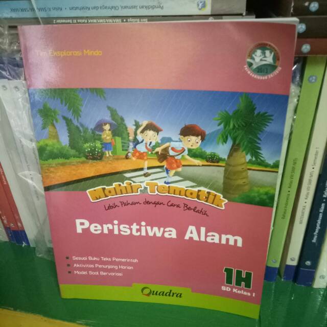 Buku mahir tematik k13 Quadra kelas 1H peristiwa alam semester 2