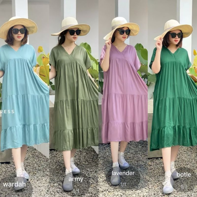 best seller terbaru daster rempel rayon kekinian murah nyaman dan adem allsize Ld 120 busui