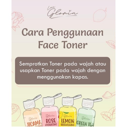 READY BPOM 100ml Face Toner by LEA LEMON WATER, ROSE WATER, GREENTEA WATER, JICAMA WATER LEA