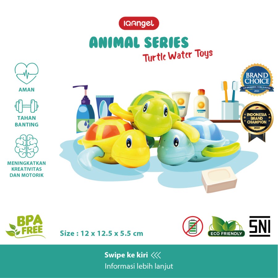 IQ ANGEL TURTLE WATER TOYS / MAINAN BAYI EDUKATIF