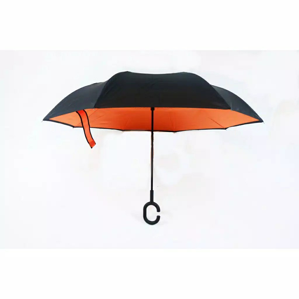 Payung Terbalik 2nd Gen Valentine Asia Reverse Kazbrella Gagang C Dengan Sarung