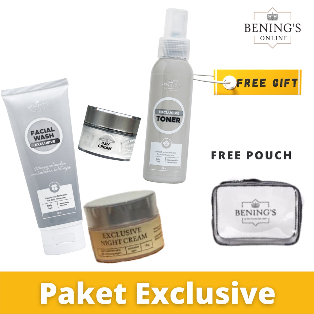 BENINGS SKINCARE BY DR.OKY PRATAMA PAKET BRIGHTENING (BENINGS CLINIC) BENING PAKET PENCERAH DAN GLOWING-PAKET EKSCLUSIVE