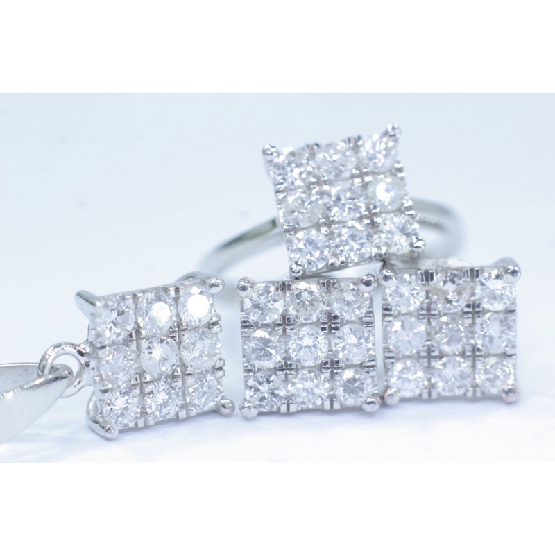 SATU SET EMAS PUTIH40% WANITA NATURAL BERLIAN EROPA NA303