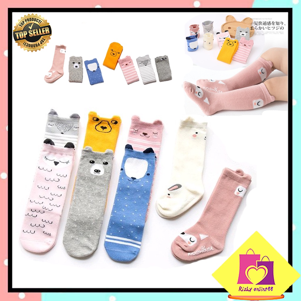 Rizkyonline88 kaus kaki anak balita kaos kaki panjang lucu BB05