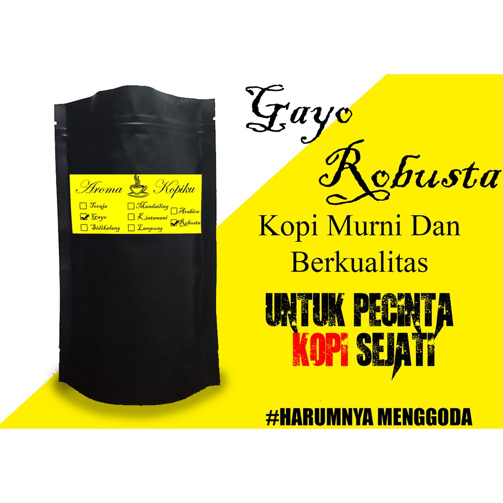 

Kopi aceh robusta premium (bubuk/biji)