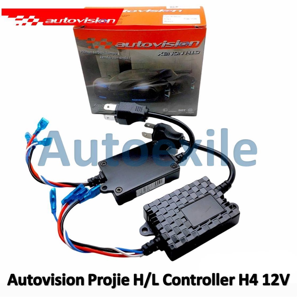 Autovision BiLED BiXenon Projector High Low Beam Adaptor Controller H4 DC 12V Original Alat Atur Lam