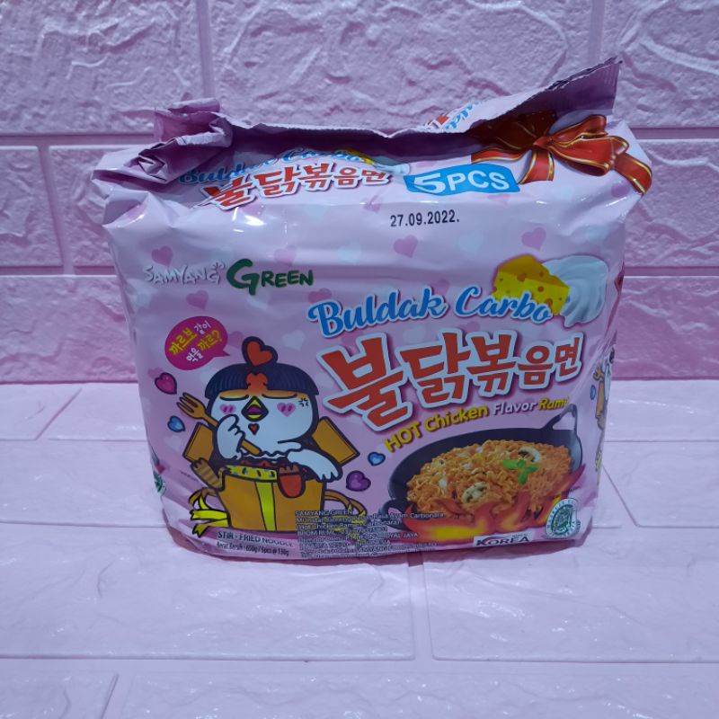 

Samyang Hot Chicken Ramen Buldak Carbo Carbonara 130 gr Isi 5 Pcs