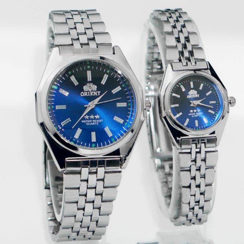 Jam Tangan Couple Magnet Rantai Orient Murah Pria Wanita.