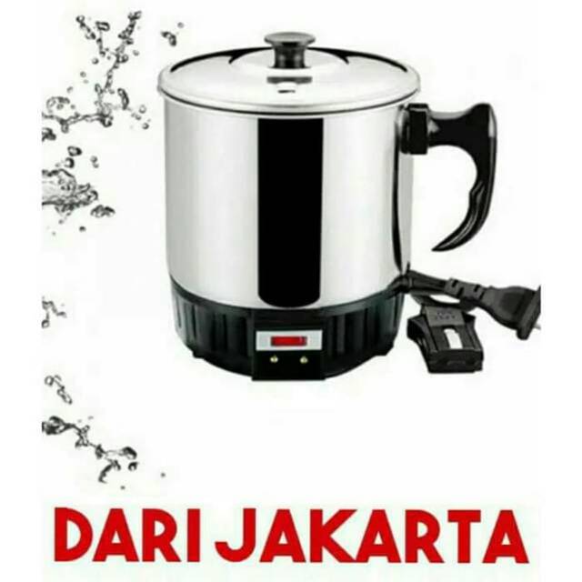 TEKO LISTRIK AIR PANAS BAHAN STAINLESS #MUG TEKO LISTRIK