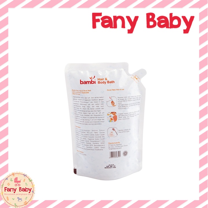 BAMBI HAIR BODY &amp; BATH REFILL 450ML