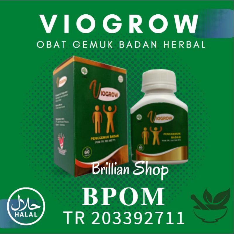 VIOGROW SUPLEMEN PENGGEMUK BADAN DAN PENAMBAH NAFSU MAKAN BPOM