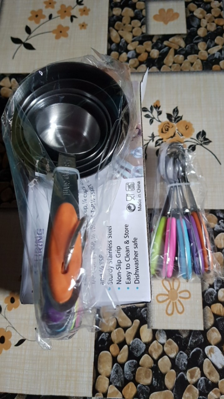 Aigootan Medan Alat Takar Stainless Steel (isi 10 Pcs) / Sendok Ukur / Measuring Spoon Cup Premium