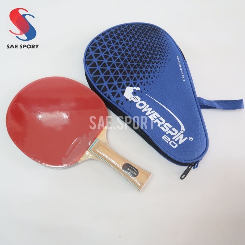 Bet bat pingpong tenis meja Powerspin murah bonus tas