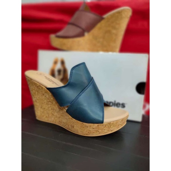 Sandal wanita wedges hush puppies original diskon 80%