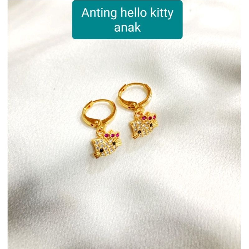 Anting hello kitty anak perhiasan xuping aksesoris fashion
