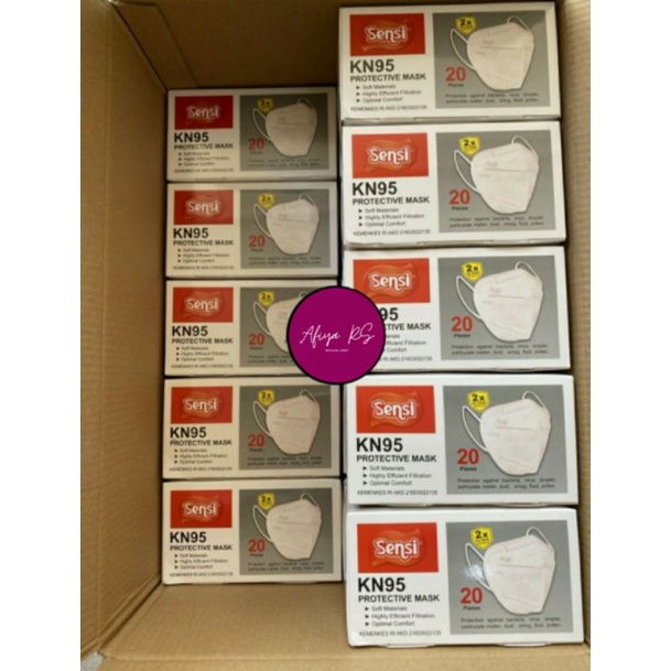 Masker Sensi KN95 Protective Mask isi 20 Pcs