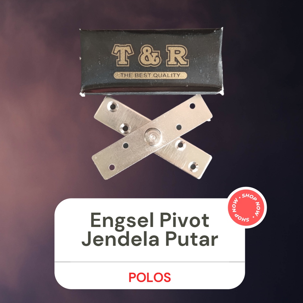 (Bahan = Stainless) Engsel Pivot Jendela Pintu Engsel Putar Jendela