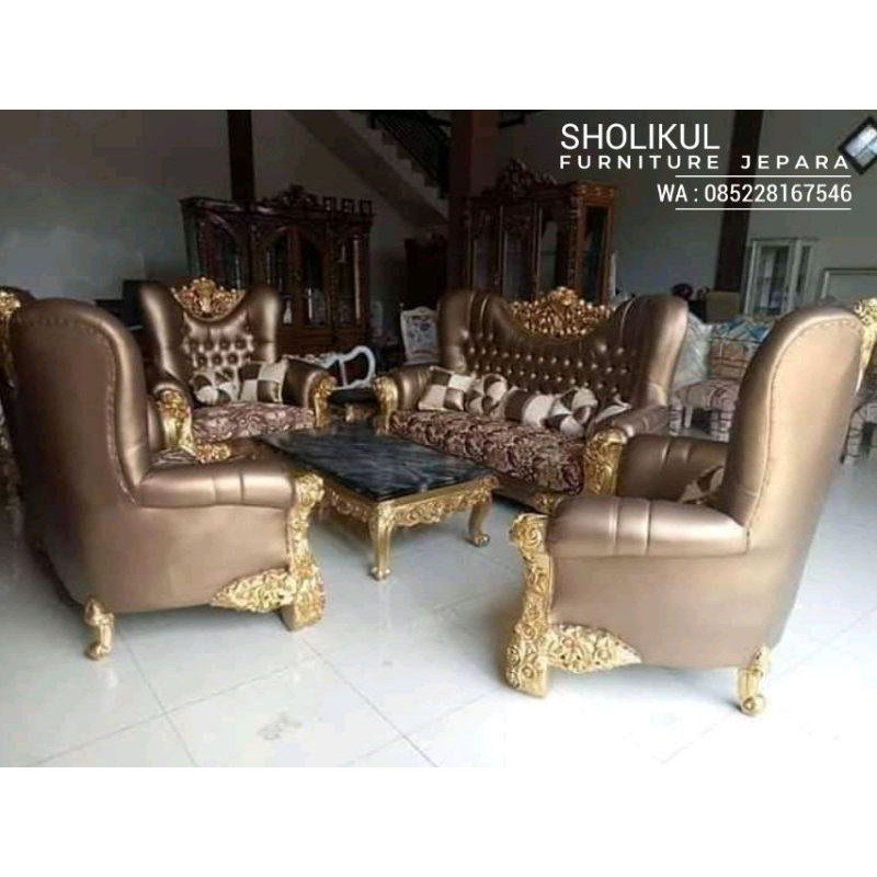 SOFA TAMU MEWAH ASLI JEPARA