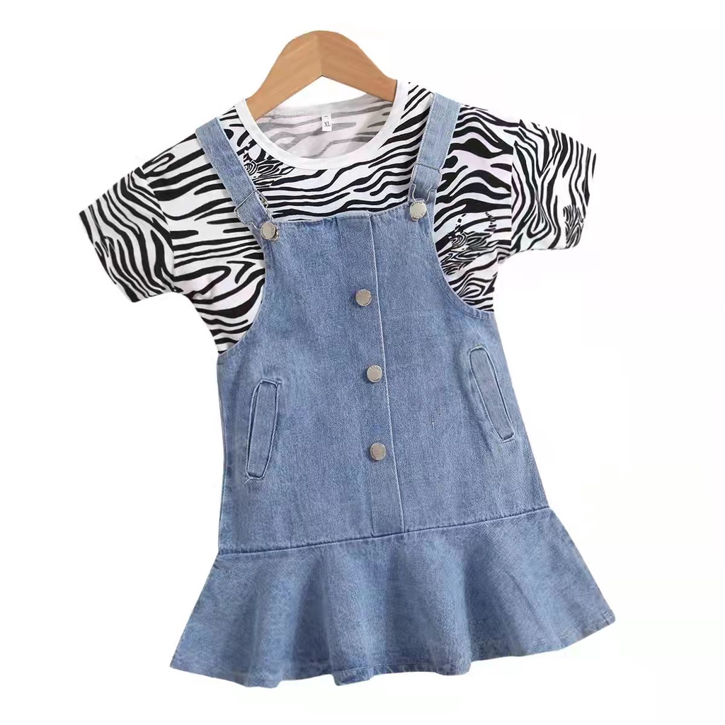 (LOLI-JKT) BS-146 STELAN ANAK CEWEK JUMPSUIT  ZEBRA SIZE S - XXXL