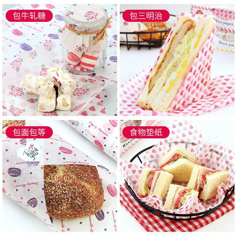 wax paper / sandwich paper / kertas pembungkus kue / roti