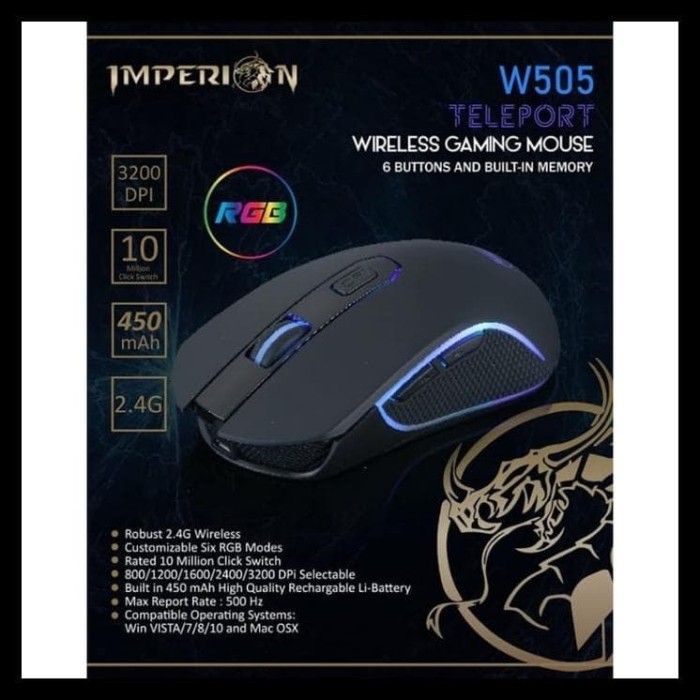 Mouse Gaming Imperion Teleport W505 - Wireless Gaming Mouse