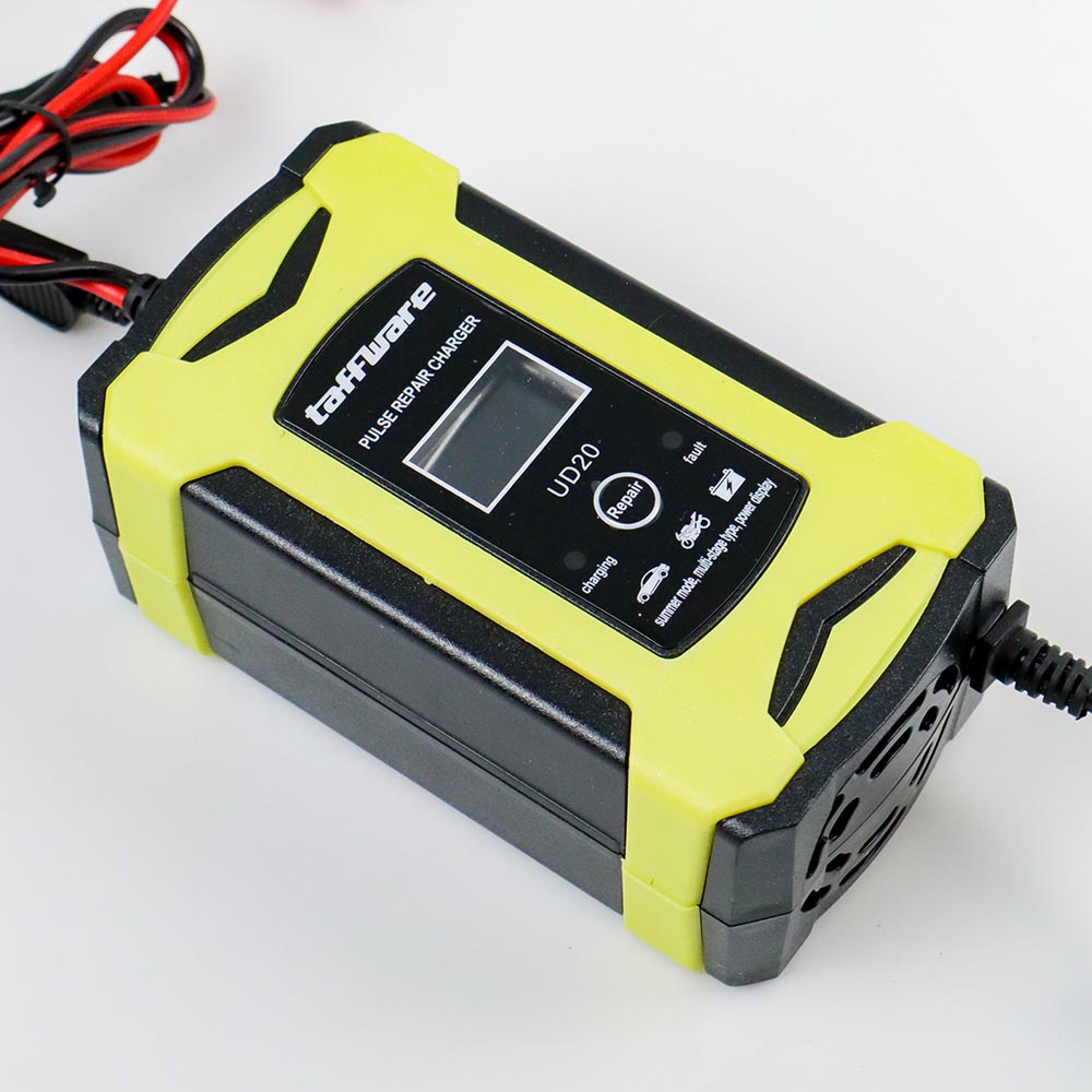 Taffware Intelligent Battery Charger Aki Mobil 12V6A - UD20 - Black/Yellow